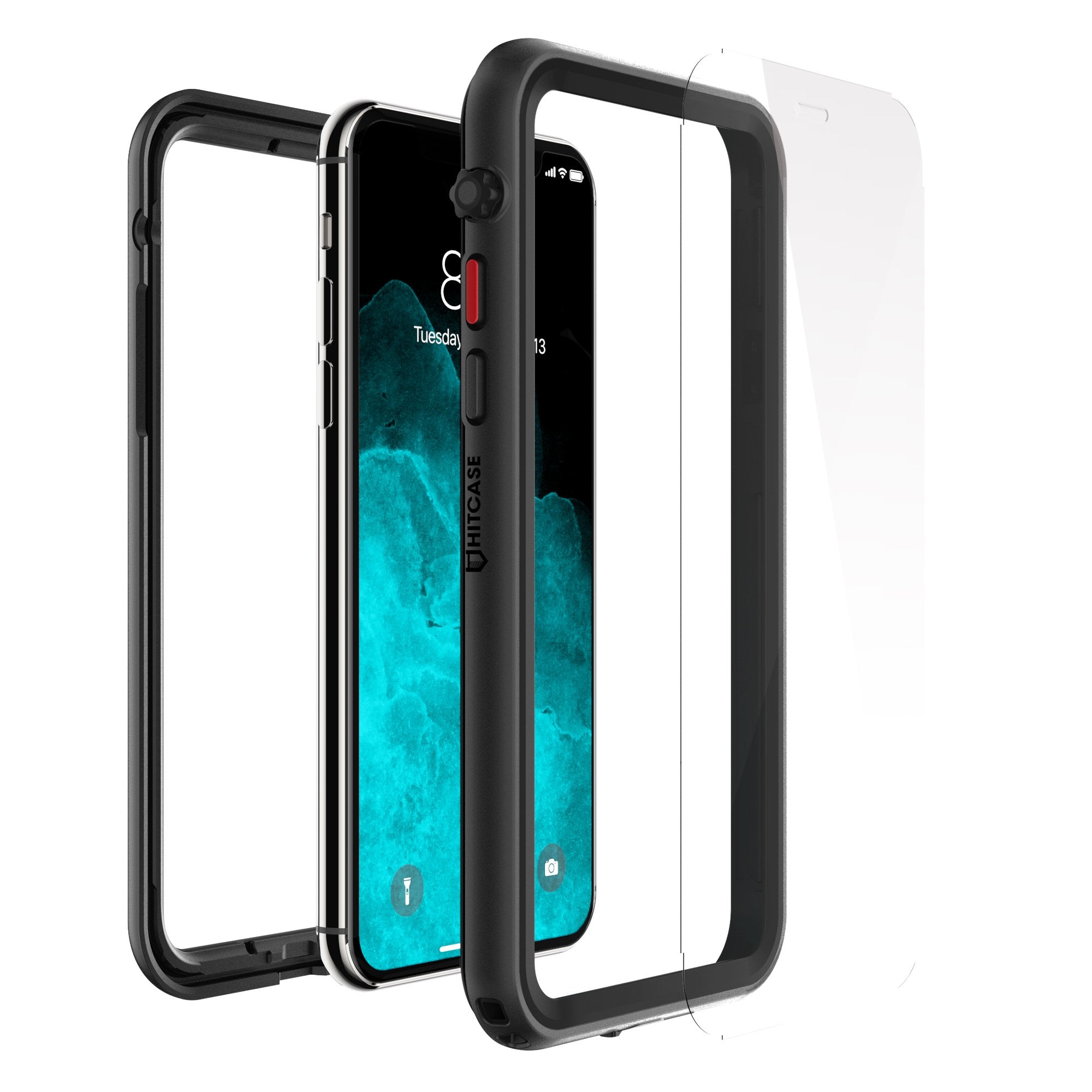 SYDIXON iPhone Xs Max Waterproof Case, iPhone Xs Max Cases Shockproof Underwater Full Body Impact Protective Case for iPhone Xs Max with Bulit-in