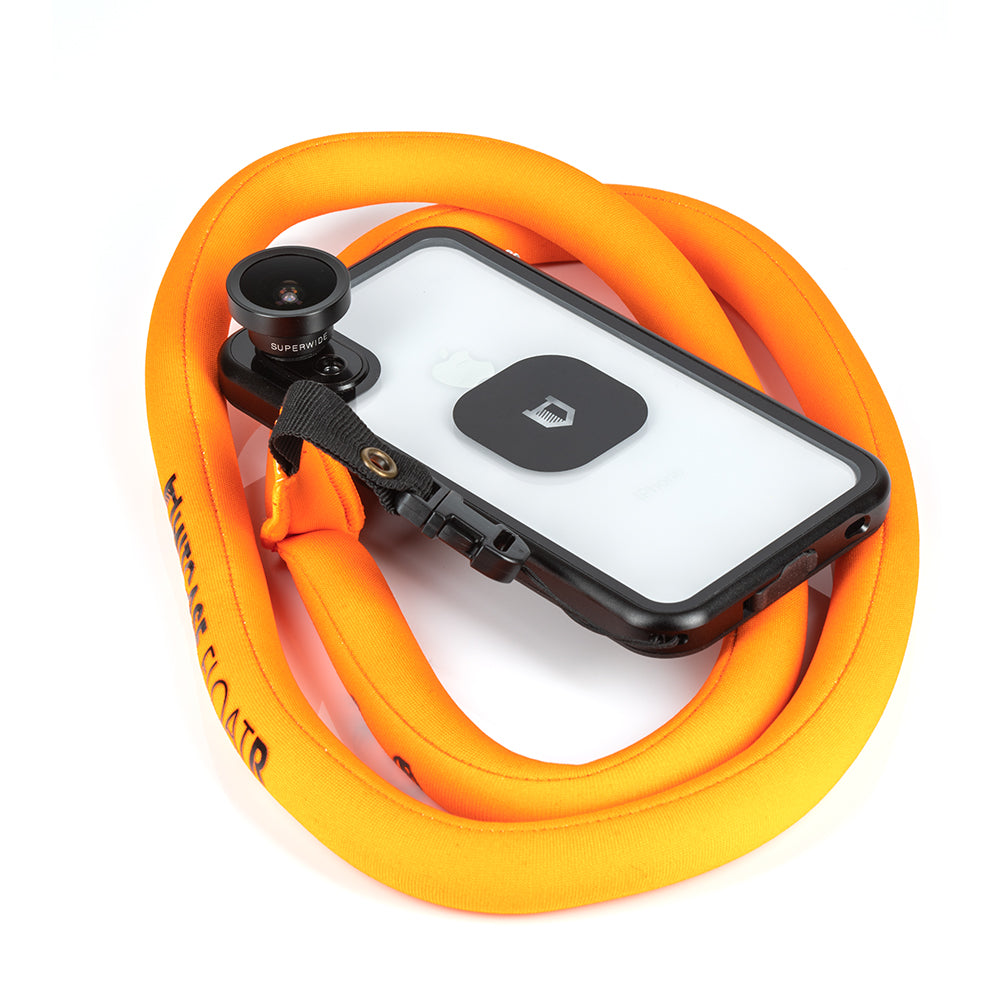 Floating cell top phone case